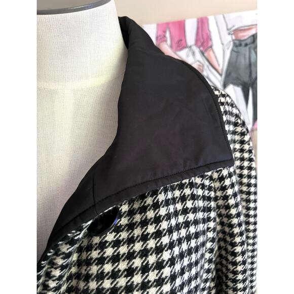 Talbots Womens Vintage Reversible Houndstooth Wool Blend Old Money Jacket Sz M - Picture 2 of 16